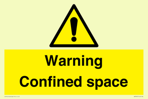 Warning Confined space
